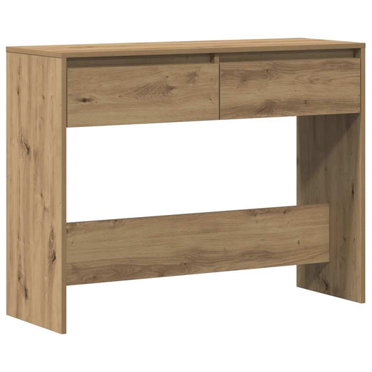 vidaXL Τραπέζι Κονσόλα Αρτισιανή Δρυς 100x35x76,5εκ Επεξεργασμένο Ξύλο