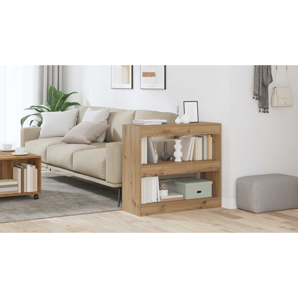 vidaXL Ντουλάπι βιβλίων/διαχωριστικό δωματίου Artisan Oak 80x30x72 cm