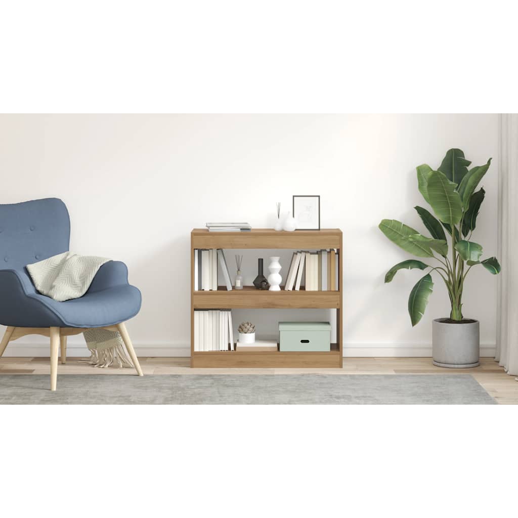 vidaXL Ντουλάπι βιβλίων/διαχωριστικό δωματίου Artisan Oak 80x30x72 cm