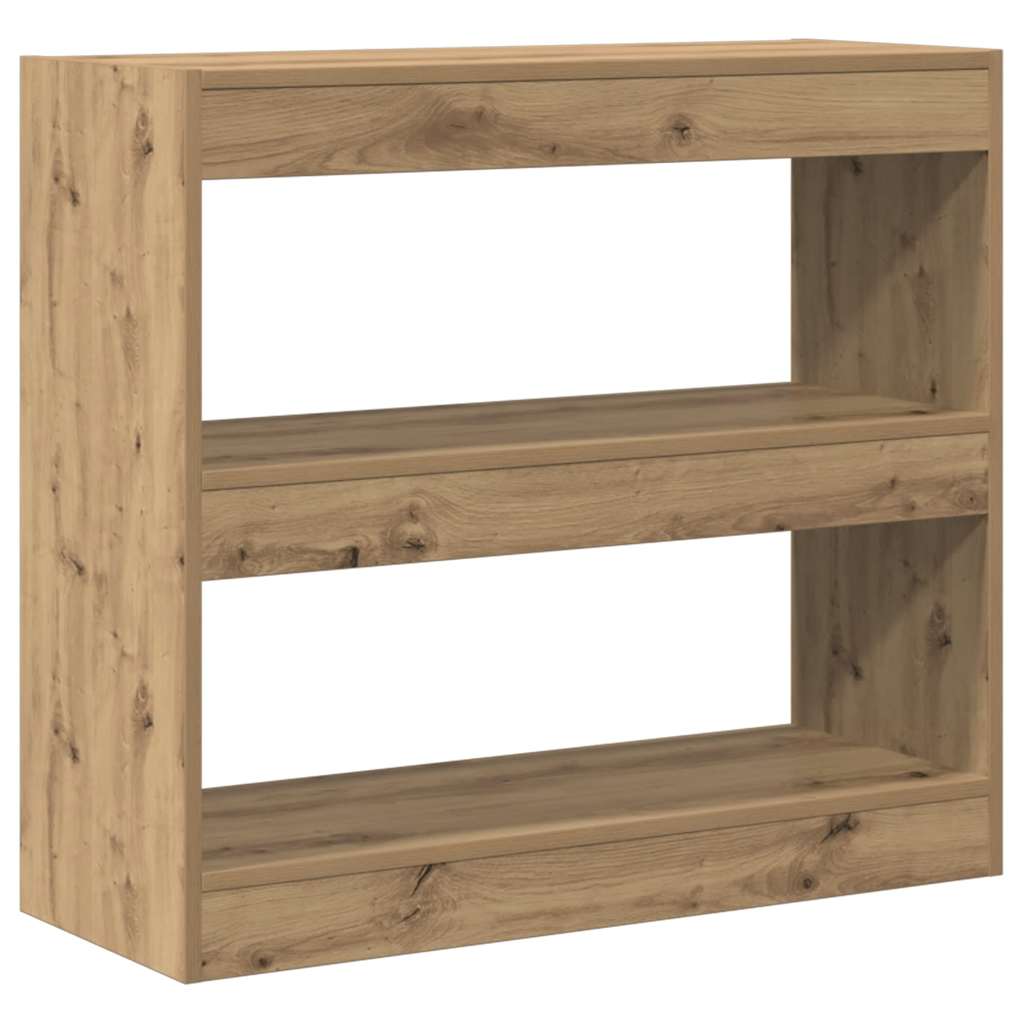 vidaXL Ντουλάπι βιβλίων/διαχωριστικό δωματίου Artisan Oak 80x30x72 cm