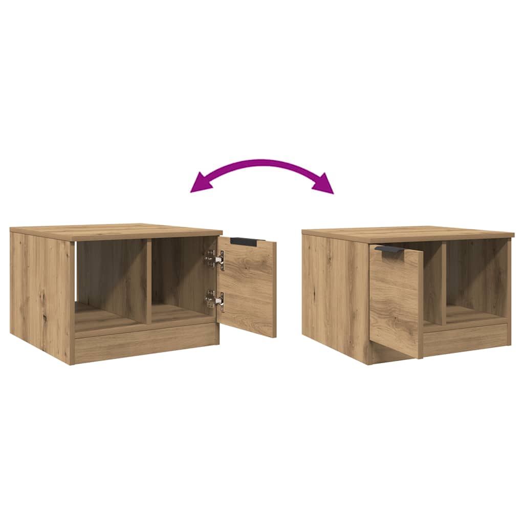 vidaXL Τραπεζάκι Σαλονιού τεχνίτης Δρυς 50x50x36 εκ Επεξεργασμένο Ξύλο