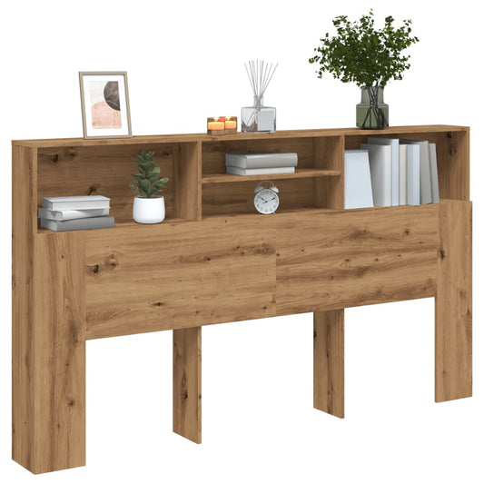 vidaXL Ντουλάπι κεφαλάρι Artisan Oak Κατασκευασμένο ξύλο