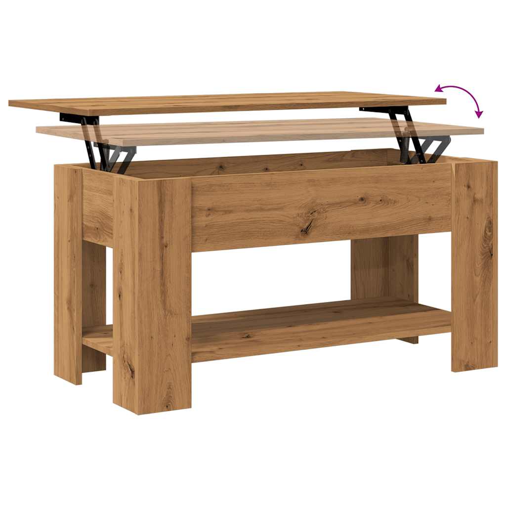 vidaXL Τραπεζάκι σαλονιού Artisan Oak 101x49x52 cm Κατασκευασμένο ξύλο