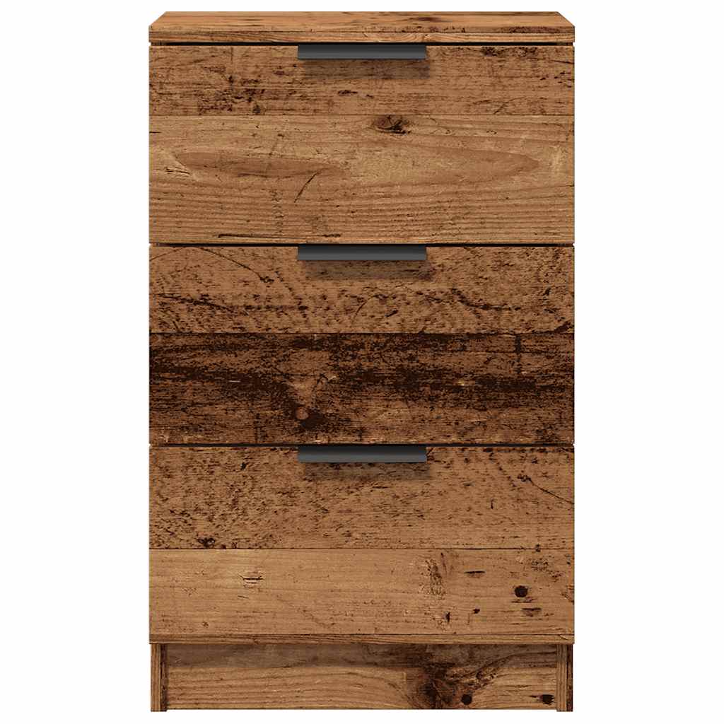 vidaXL Κομοδίνο Όψη Παλαιού Ξύλου 40x36x65 εκ. από Επεξ. Ξύλο