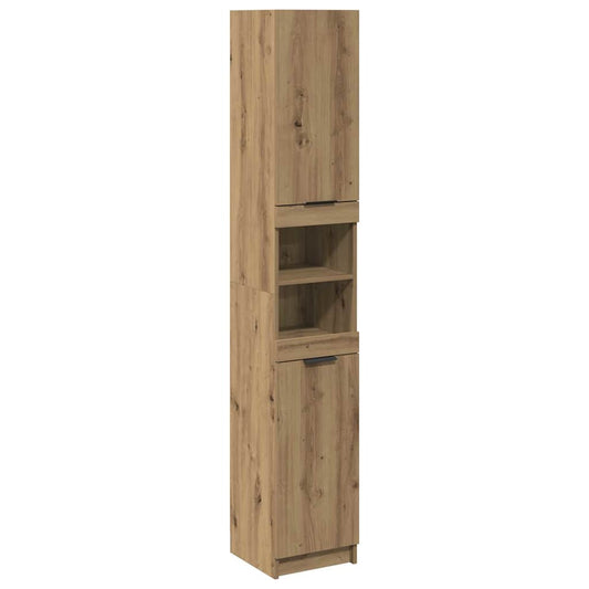 vidaXL Ντουλάπι μπάνιου Artisan Oak 32x34x188,5 cm Κατασκευασμένο ξύλο