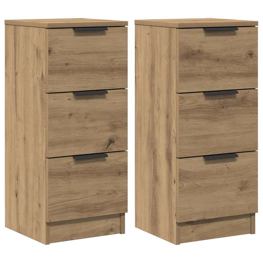 vidaXL Sideboards 2 τεμάχια Artisan Oak 30x30x70cm Κατασκευασμένο ξύλο