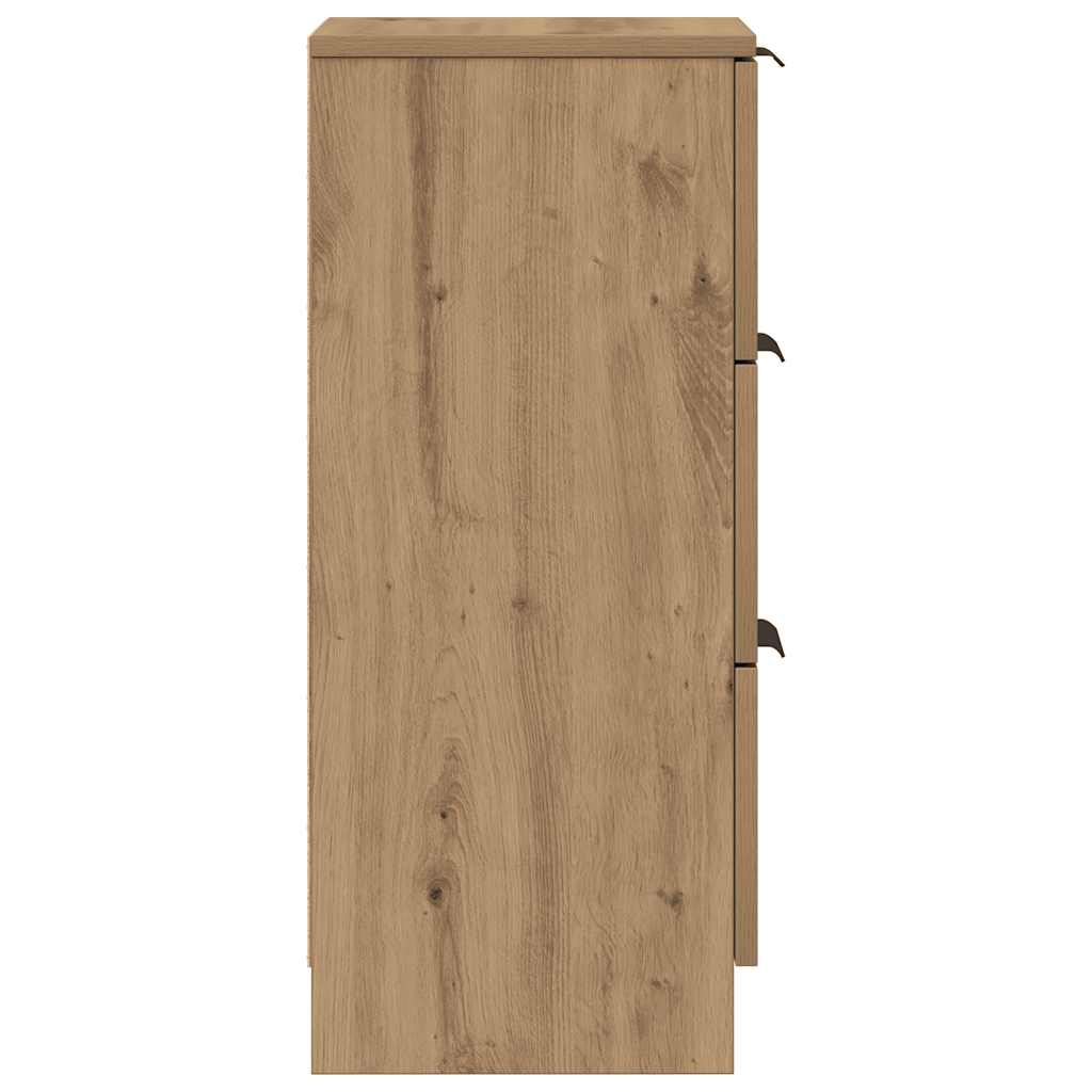 vidaXL Sideboards 2 τεμάχια Artisan Oak 30x30x70cm Κατασκευασμένο ξύλο