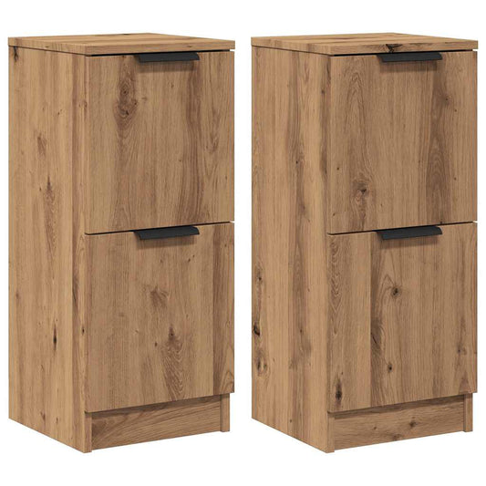 vidaXL Sideboards 2 τεμάχια Artisan Oak 30x30x70cm Κατασκευασμένο ξύλο