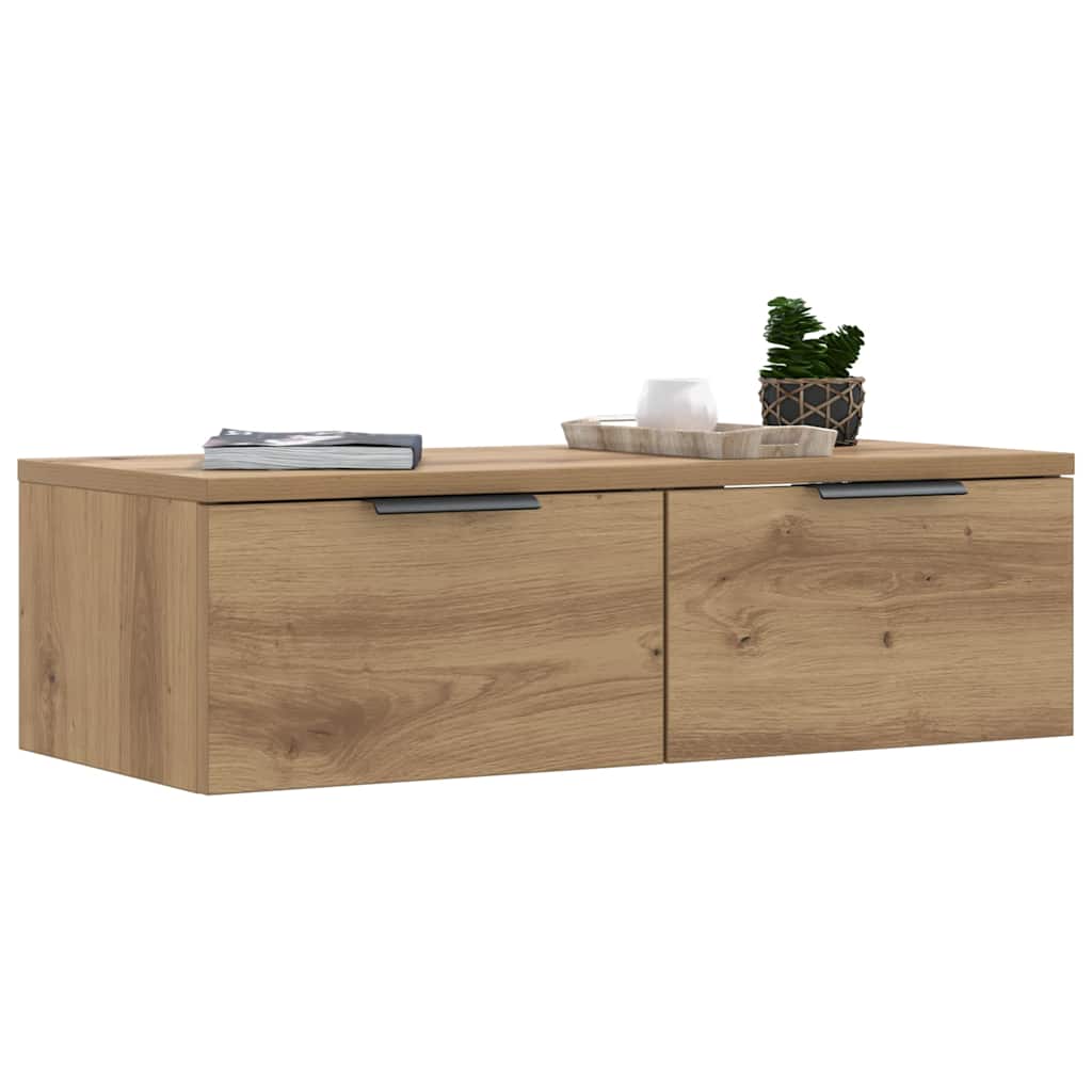 vidaXL Ντουλάπι Τοίχου Αρτισιανή Δρυς 68x30x20 εκ. Επεξεργασμένο Ξύλο