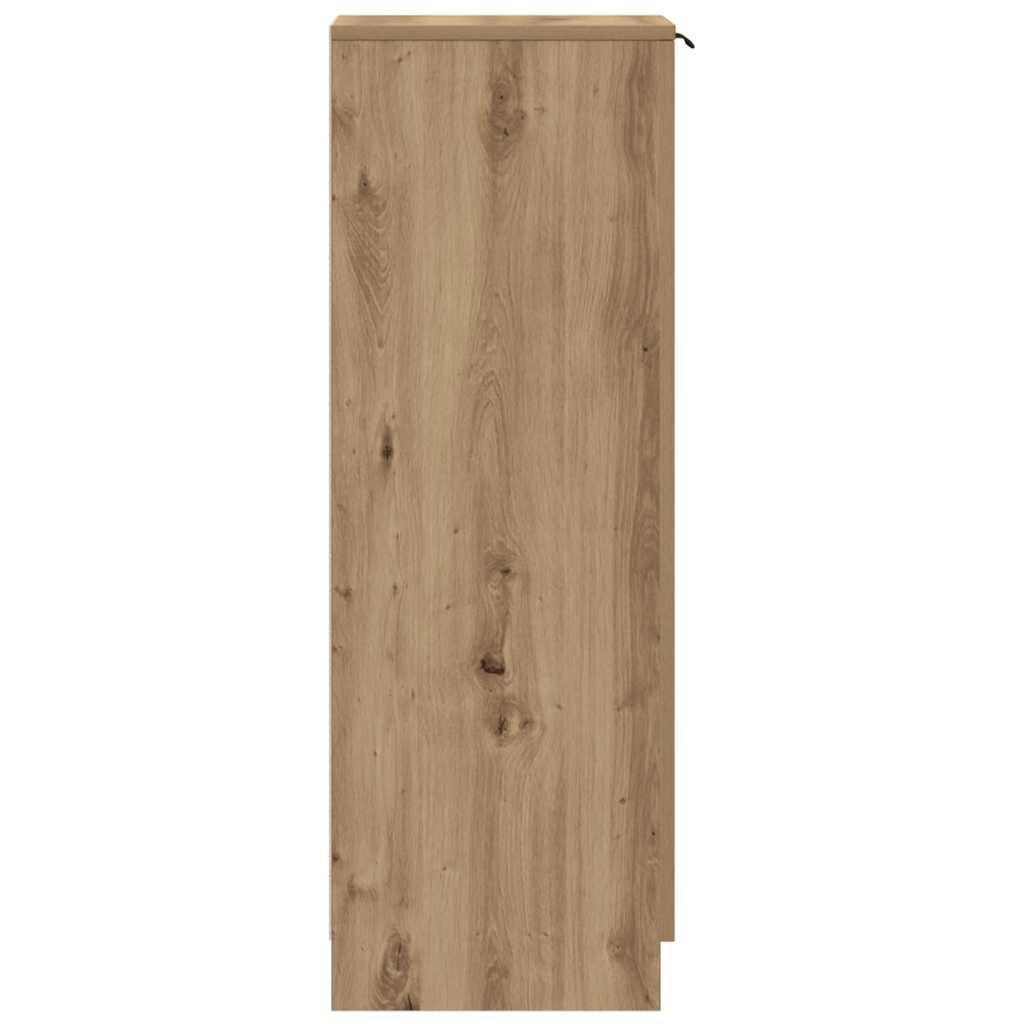 vidaXL Παπουτσοθήκη Χρώμα Αρτισιανή Δρυς 29,5x35x100,5 εκ. Επεξ. Ξύλο