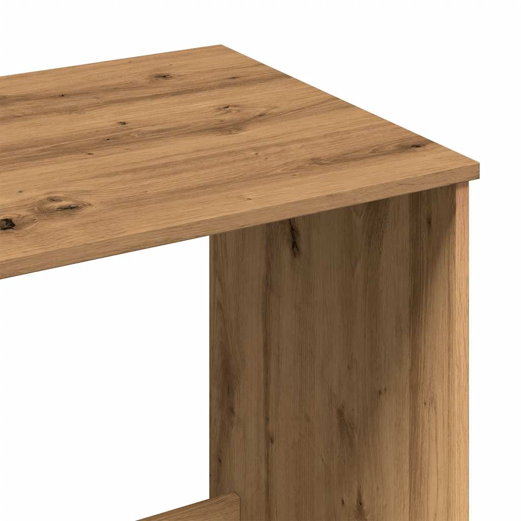 vidaXL Γραφείο Αρτισιανή Δρυς 100x50x75 εκ. από Επεξεργασμένο Ξύλο