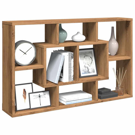 vidaXL Ράφι τοίχου Artisan Oak 85x16x52,5 cm Κατασκευασμένο ξύλο