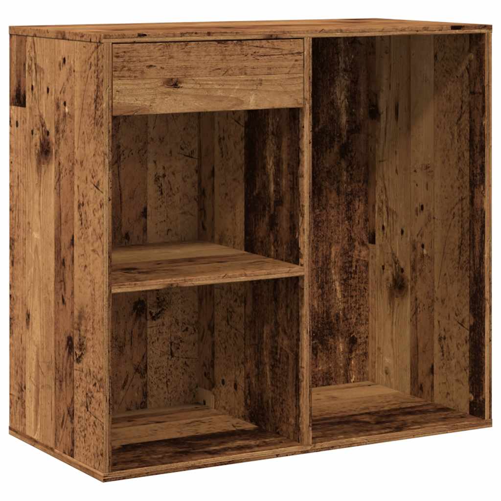 vidaXL Ντουλάπι καλλυντικών Παλιό ξύλο 80x40x75 cm Κατασκευασμένο ξύλο