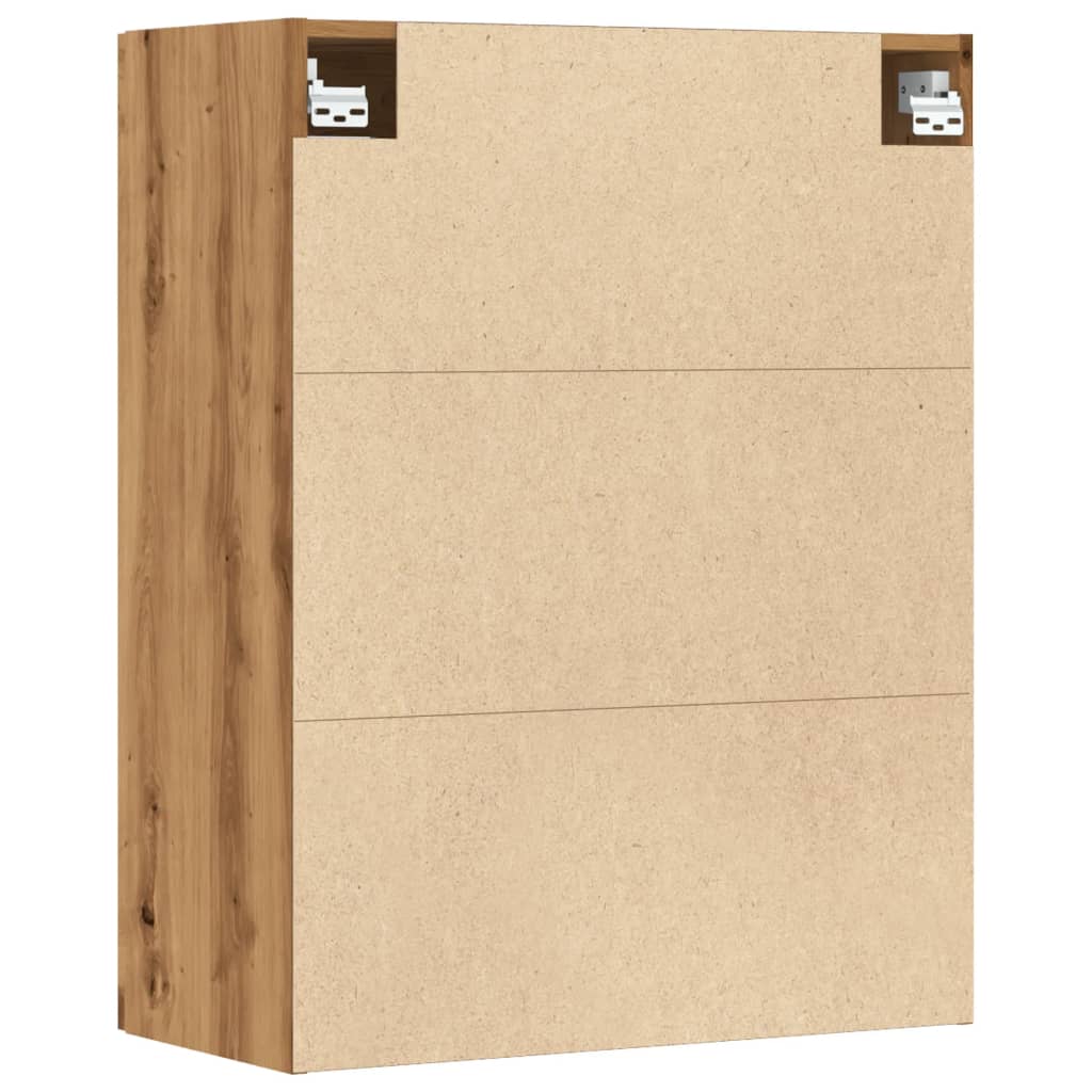 vidaXL Κρεμαστό Ντουλάπι Τοίχου Αρτισιανή Δρυς 69,5x34x90εκ Επεξ. Ξύλο