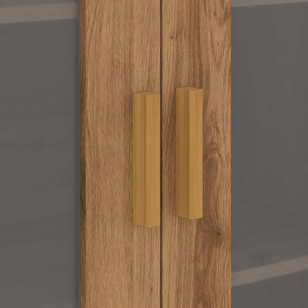 vidaXL Κρεμαστό Ντουλάπι Τοίχου Αρτισιανή Δρυς 69,5x34x90εκ Επεξ. Ξύλο