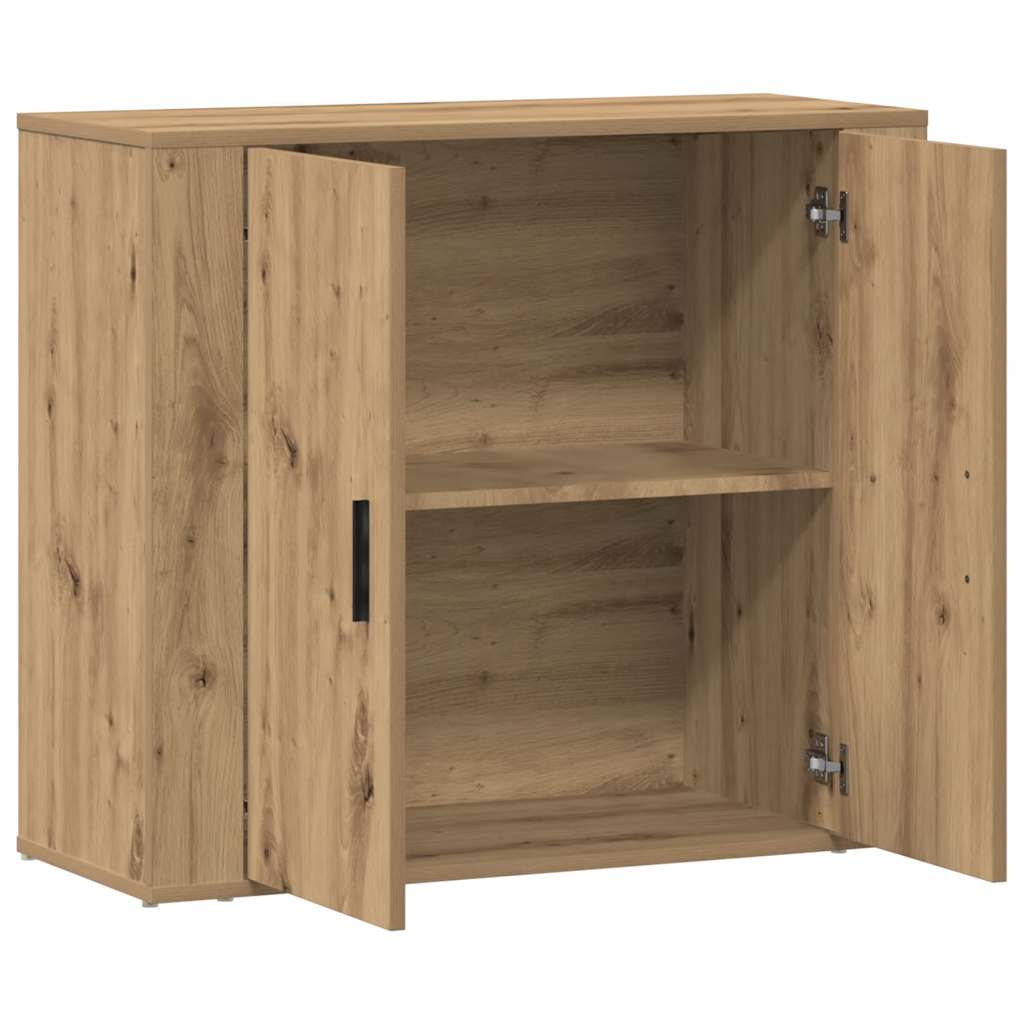 vidaXL Ντουλάπι Artisian Δρυς 80x33x70 εκ. από Επεξεργασμένο Ξύλο