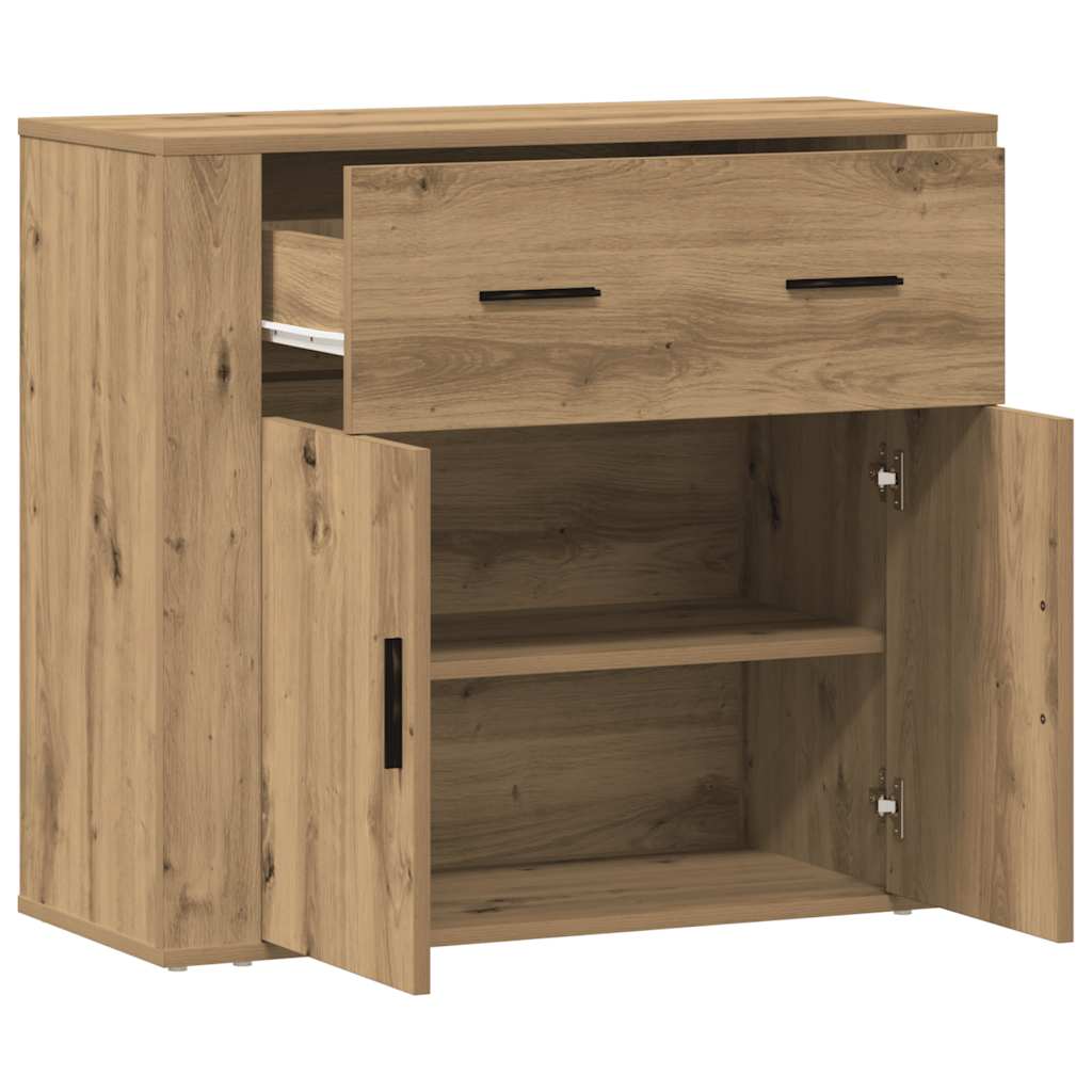 vidaXL Ντουλάπι Artisian Δρυς 80x33x70 εκ. από Επεξεργασμένο Ξύλο