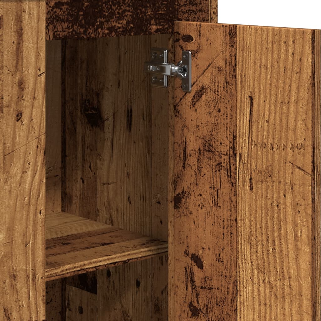 vidaXL Ντουλάπι Όψη Παλαιού Ξύλου 36x35,5x103,5 εκ. Επεξεργασμένο Ξύλο