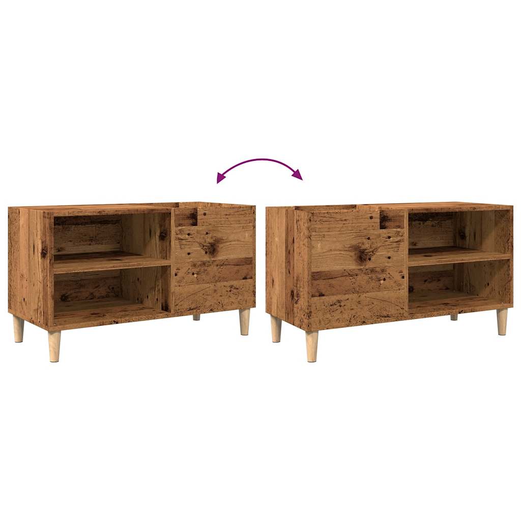 vidaXL Δισκοθήκη Παλιό Ξύλο 84,5 x 38 x 48 εκ. από Επεξεργασμένο Ξύλο