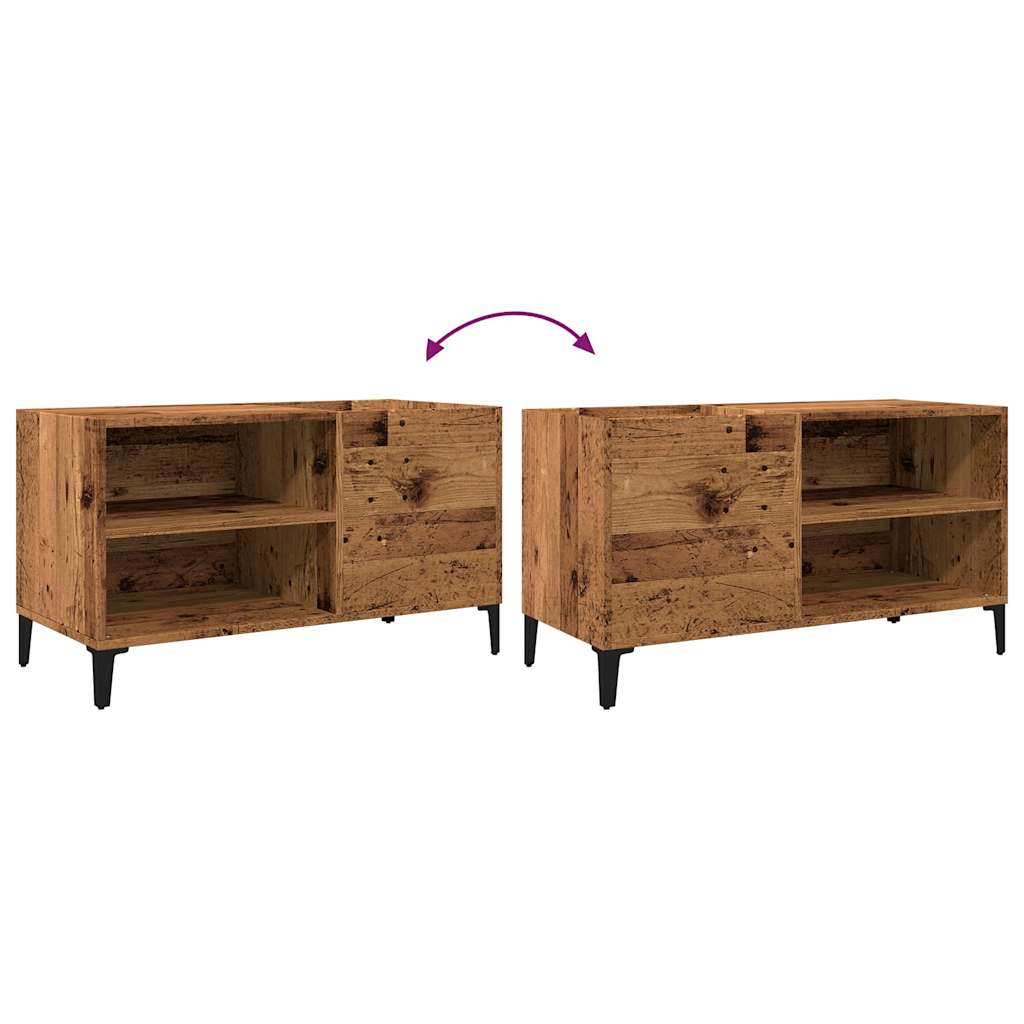 vidaXL Δισκοθήκη Παλιό Ξύλο 84,5 x 38 x 48 εκ. από Επεξεργασμένο Ξύλο