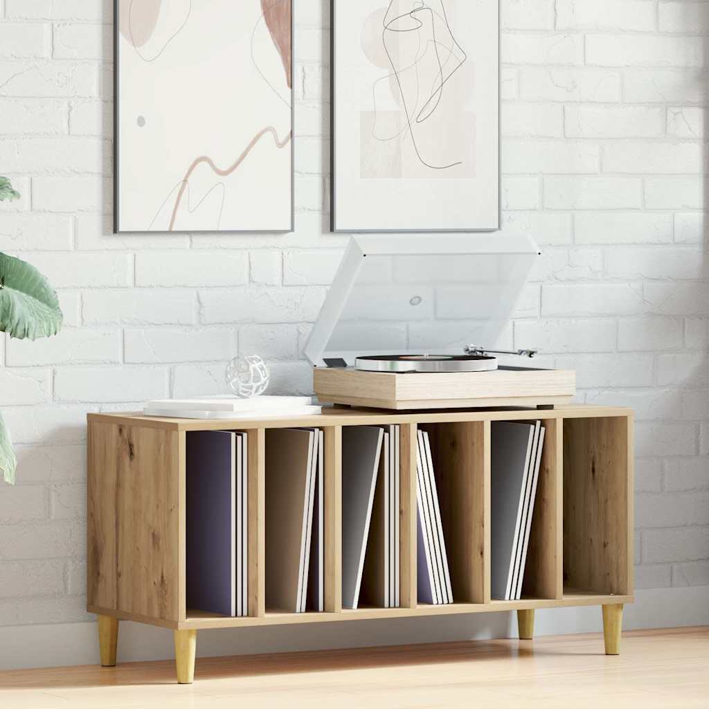 vidaXL Έπιπλο Δίσκων τεχνίτης Δρυς 100x38x48 εκ από Επεξεργασμένο Ξύλο