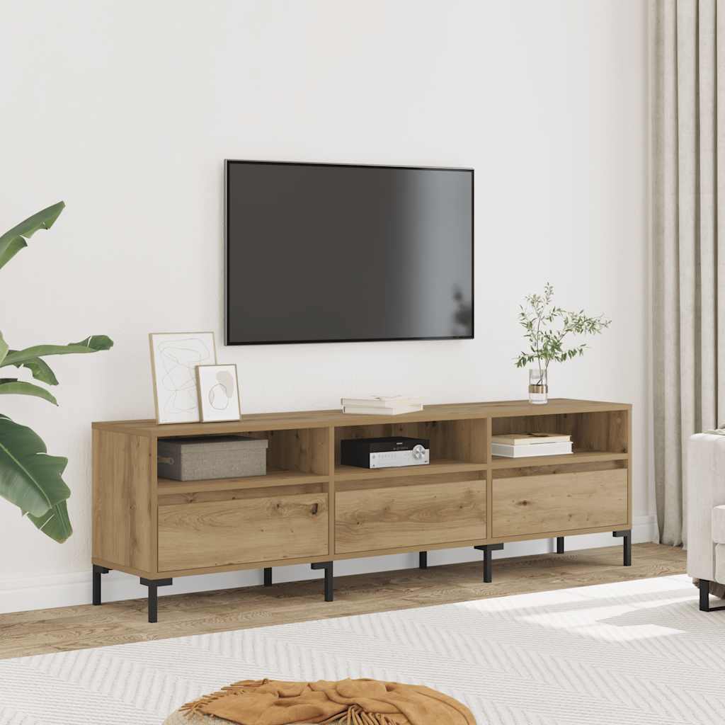 vidaXL Έπιπλο Τηλεόρασης τεχνίτης Δρυς 150x30x44,5 εκ