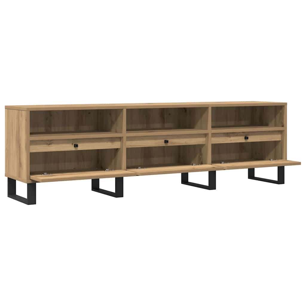 vidaXL Έπιπλο Τηλεόρασης τεχνίτης Δρυς 150x30x44,5 εκ.