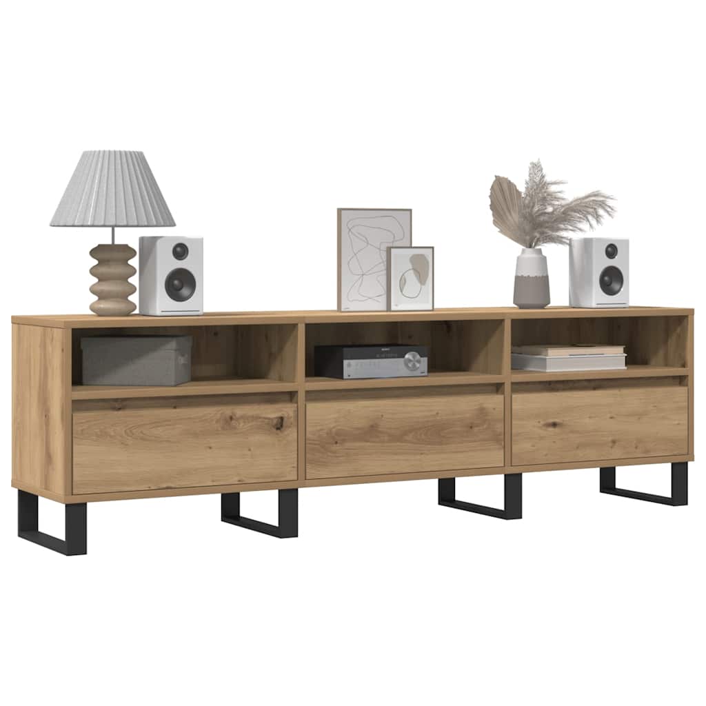vidaXL Έπιπλο Τηλεόρασης τεχνίτης Δρυς 150x30x44,5 εκ.