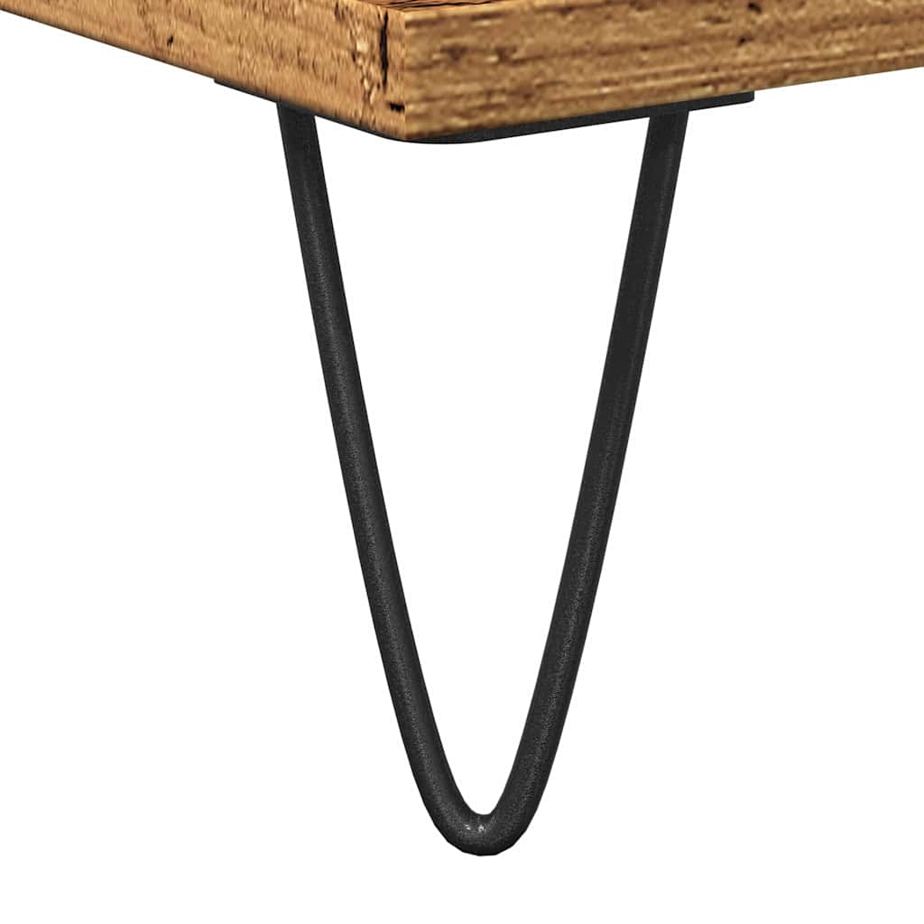 vidaXL Ντουλάπι μπάνιου Παλιό ξύλο 58x33x60 cm Κατασκευασμένο ξύλο