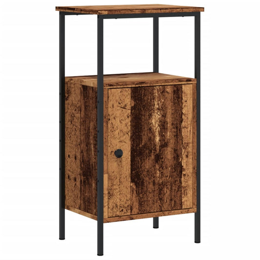 vidaXL ντουλάπι κομοδίνου Παλιό ξύλο 41x31x80 cm Κατασκευασμένο ξύλο