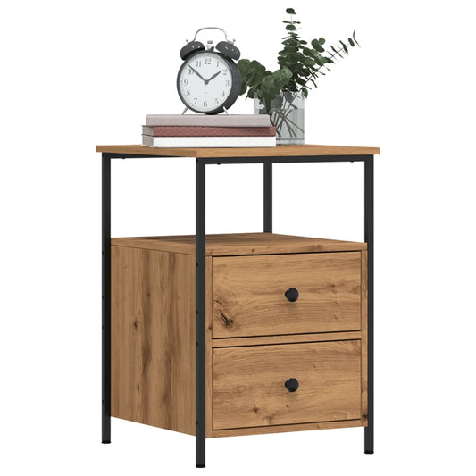 vidaXL Κομοδίνα 2 τεμ Artisan Oak 34x35,5x50 cm Κατασκευασμένο ξύλο