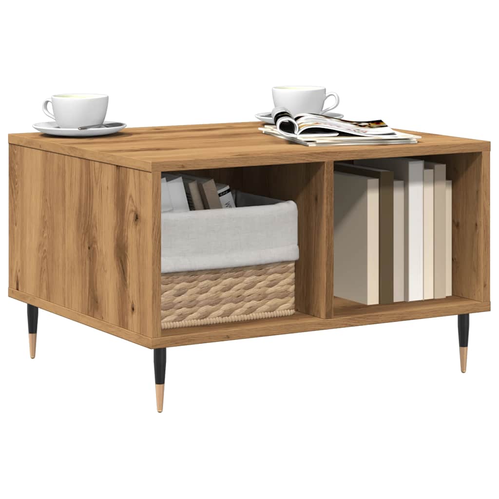 vidaXL Τραπεζάκι σαλονιού Artisan Oak 60x50x36,5cm Κατασκευασμένο ξύλο
