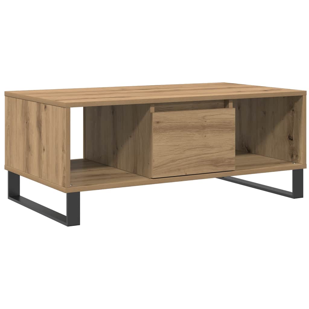 vidaXL Τραπεζάκι Σαλονιού Αρτισιανή Δρυς 90x50x36,5εκ Επεξεργασμ. Ξύλο