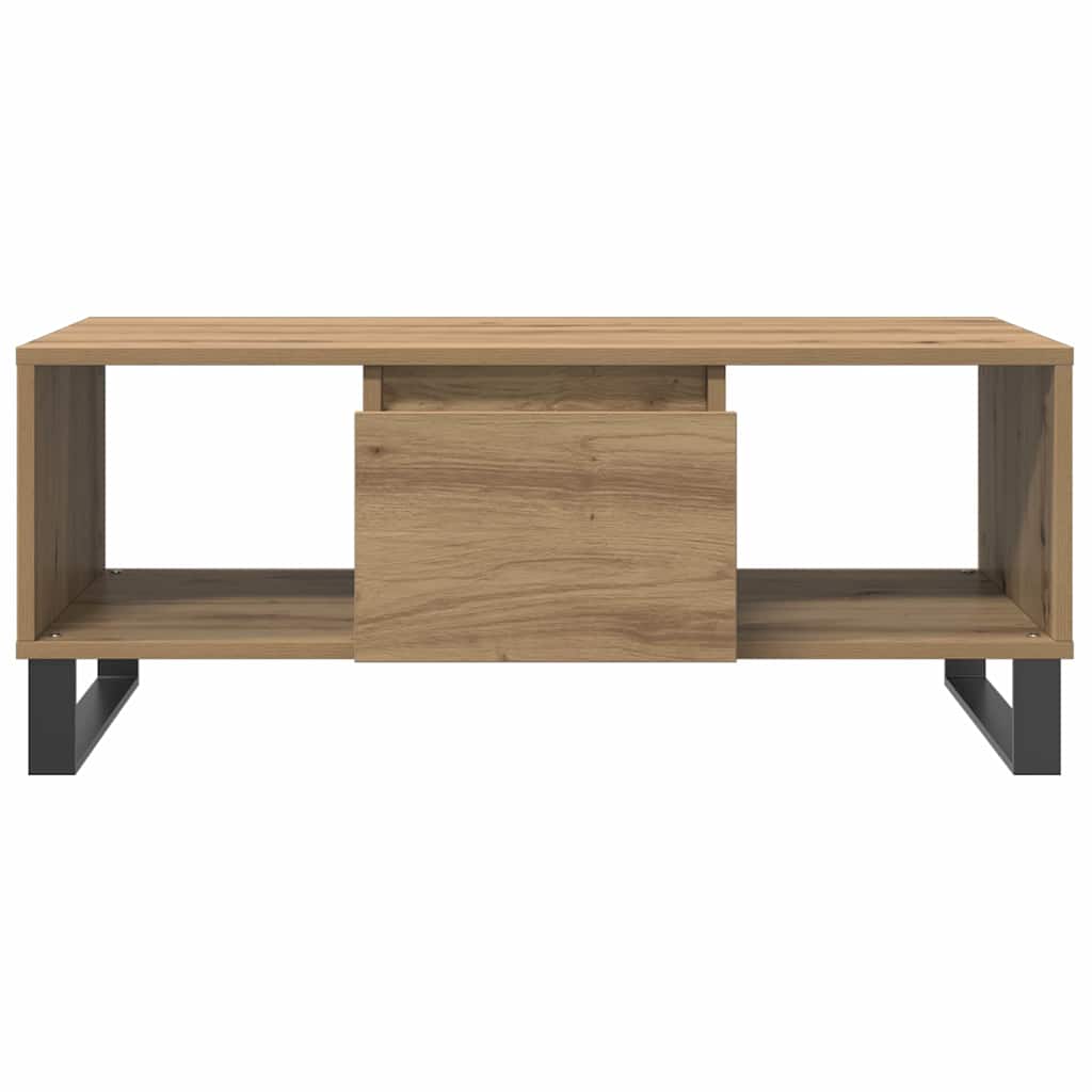 vidaXL Τραπεζάκι Σαλονιού Αρτισιανή Δρυς 90x50x36,5εκ Επεξεργασμ. Ξύλο