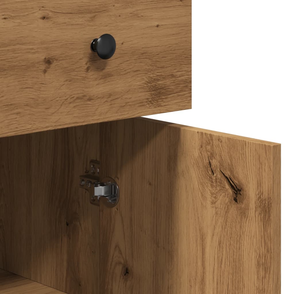 vidaXL Ντουλάπι Αρτισιανή Δρυς 70 x 30 x 80 εκ. από Επεξεργ. Ξύλο