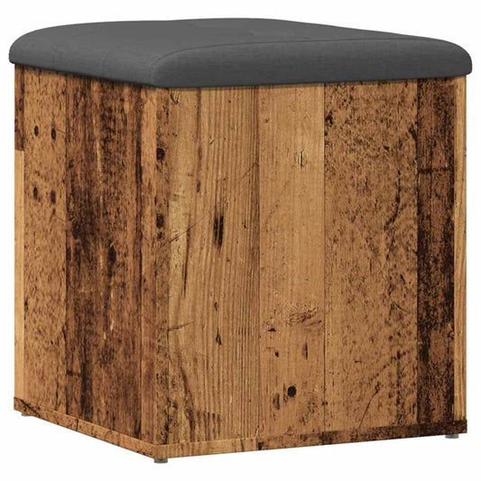 Πάγκος αποθήκευσης vidaXL Παλιό ξύλο 42x42x45 cm Κατασκευασμένο ξύλο