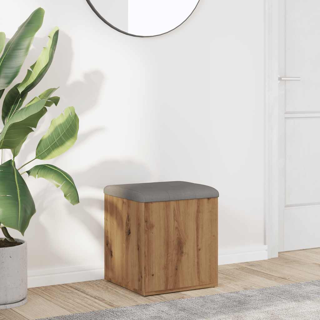 Πάγκος αποθήκευσης vidaXL Artisan Oak 42x42x45 cm Κατασκευασμένο ξύλο