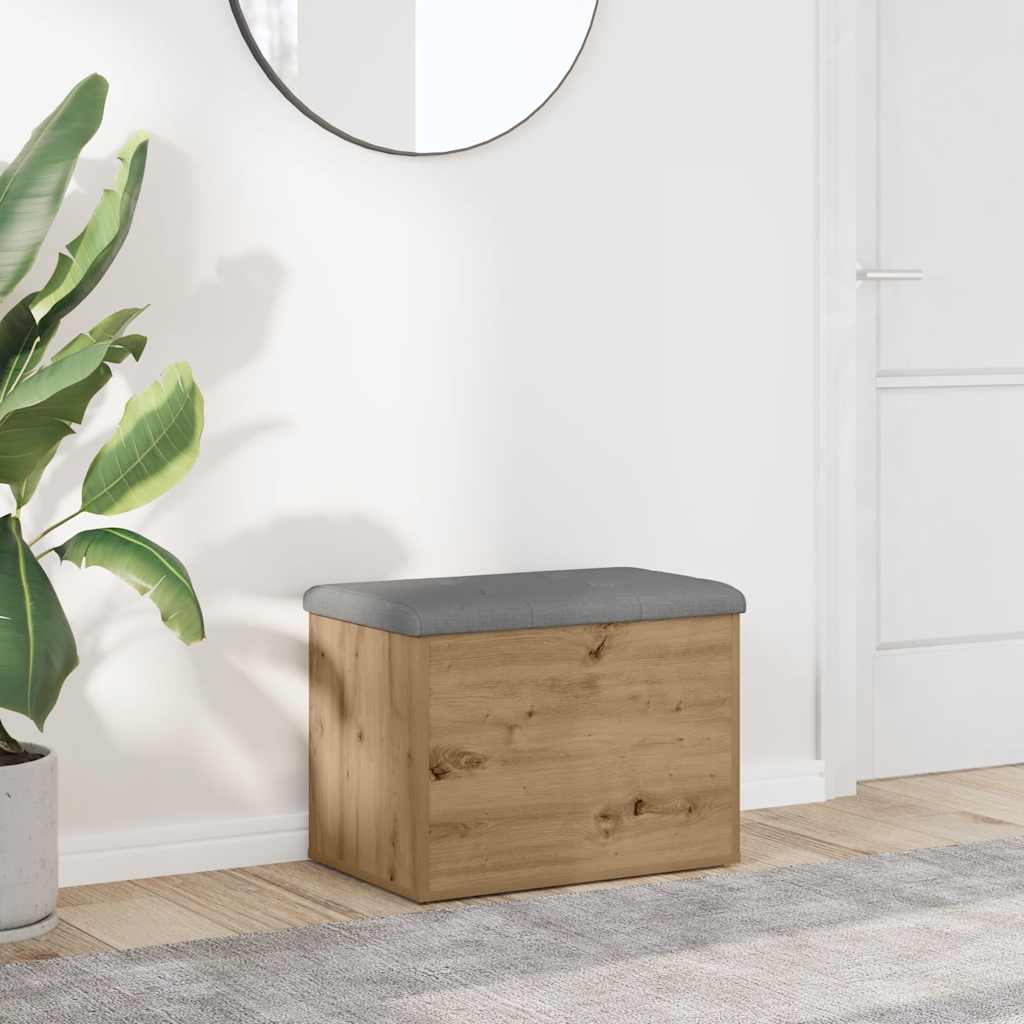 Πάγκος αποθήκευσης vidaXL Artisan Oak 62x42x45 cm Κατασκευασμένο ξύλο