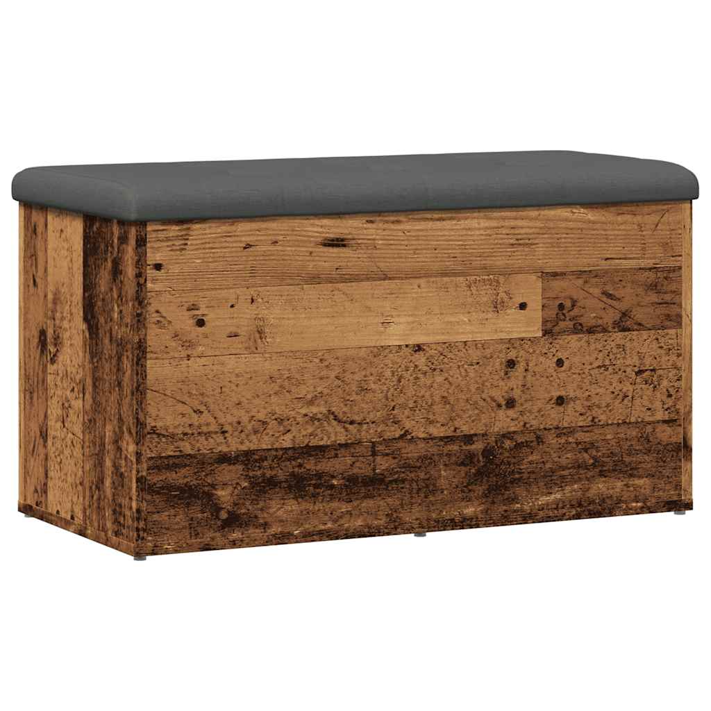Πάγκος αποθήκευσης vidaXL Παλαιό ξύλο 82x42x45 cm Κατασκευασμένο ξύλο