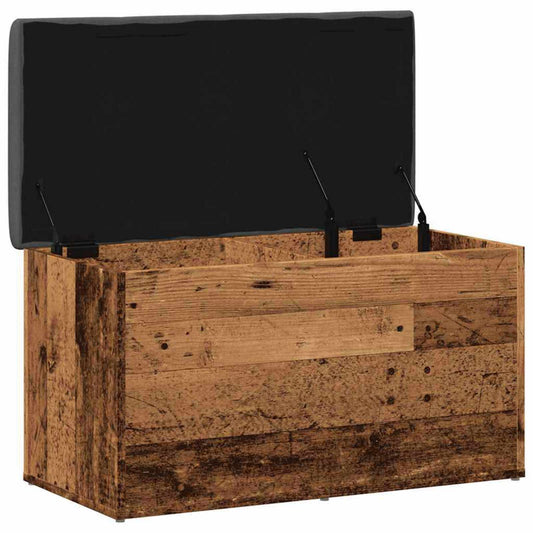 Πάγκος αποθήκευσης vidaXL Παλαιό ξύλο 82x42x45 cm Κατασκευασμένο ξύλο