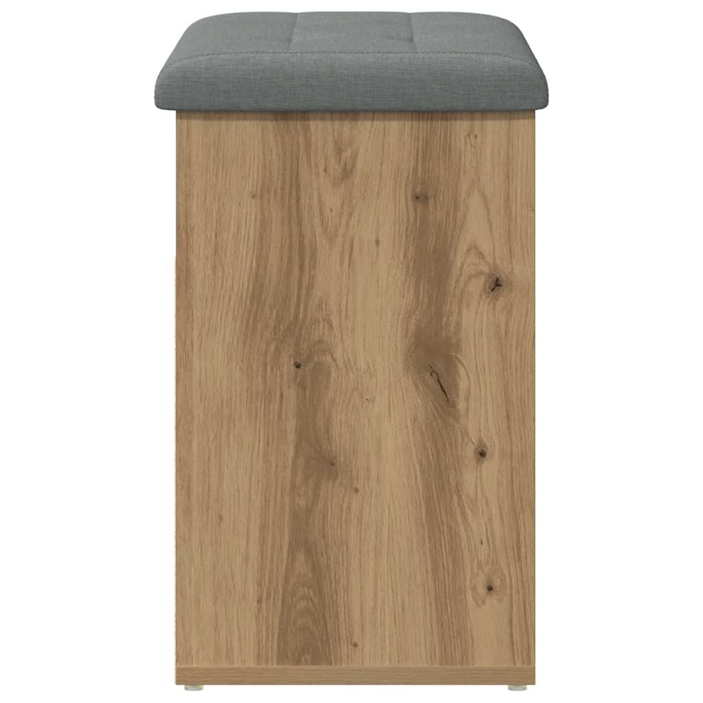 Πάγκος παπουτσιών vidaXL Artisan Oak 62x32x50 cm Κατασκευασμένο ξύλο