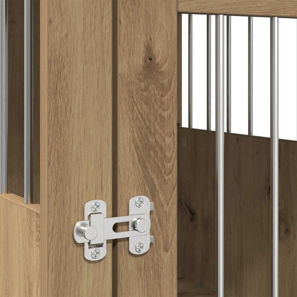 vidaXL Έπιπλα κλουβιού σκύλου Artisan Oak Κατασκευασμένο ξύλο