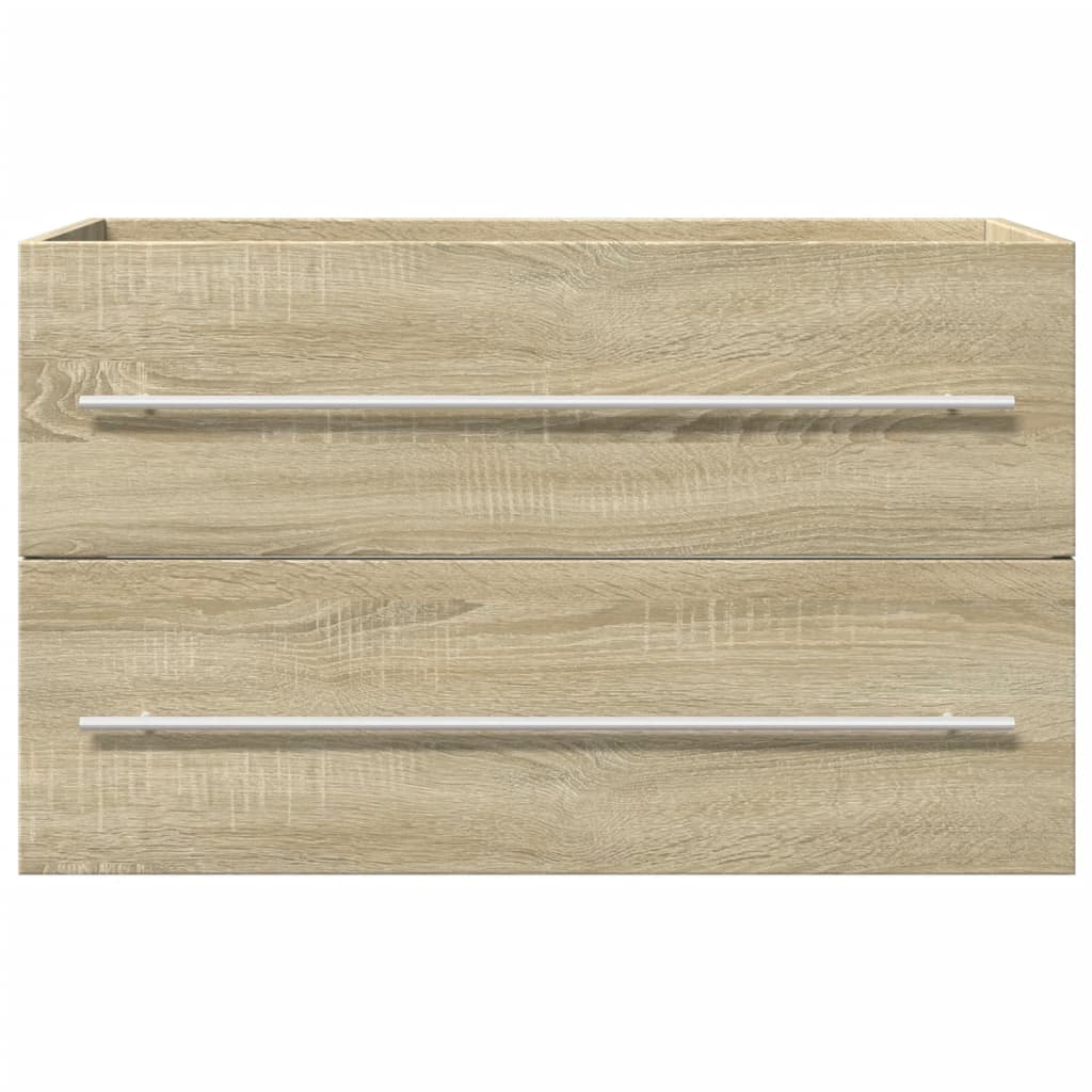 vidaXL Ντουλάπι Νιπτήρα Όψη Παλαιού Ξύλου 80x38,5x48 εκ. Επεξ. Ξύλο