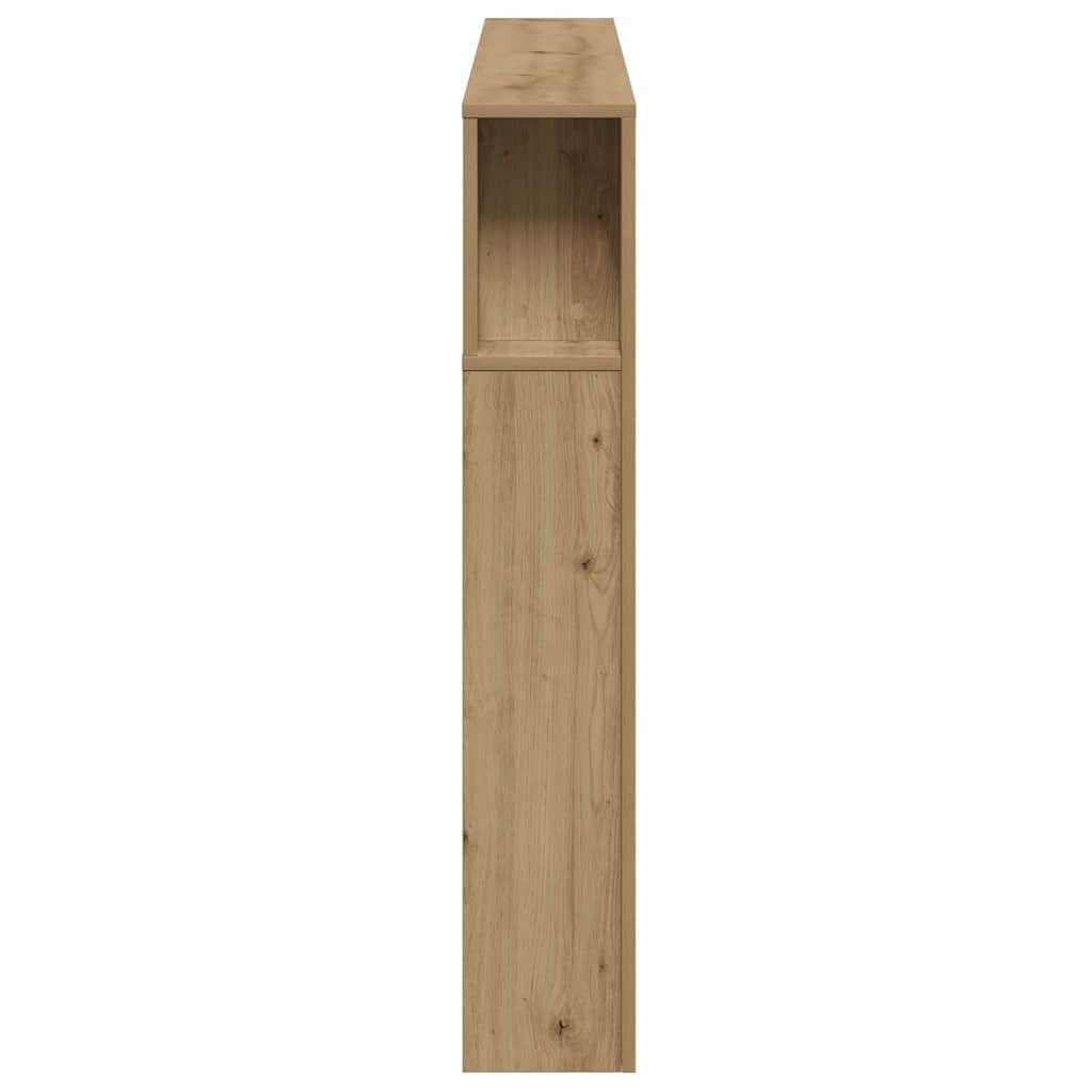 vidaXL LED κεφαλάρι Artisan Oak 180x18,5x103,5 cm Κατασκευασμένο ξύλο