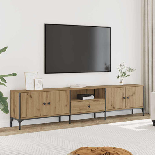 vidaXL Έπιπλο Τηλεόρασης με Συρτάρι Δρυς 200x25x44 εκ Επεξ. Ξύλο