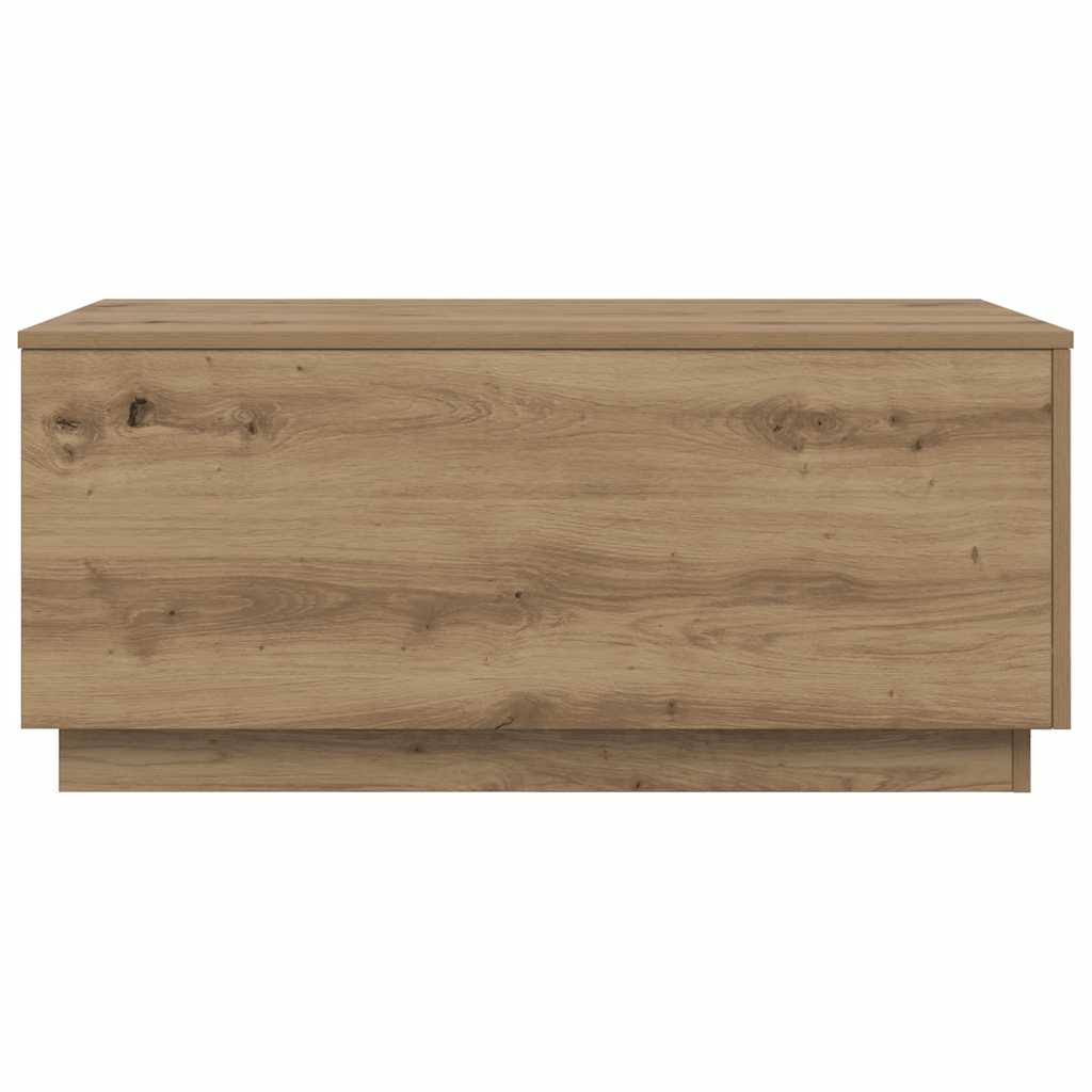 vidaXL Τραπεζάκι Σαλονιού με LED Αρτισιανή Δρυς 90 x 50 x 40 εκ.