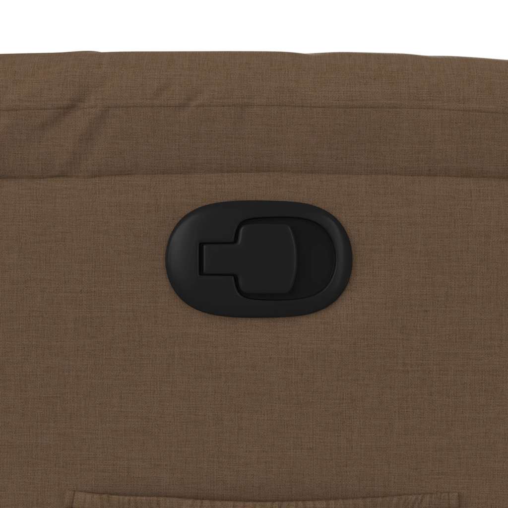 vidaXL Πολυθρόνα Ανακλινόμενη Καφέ Υφασμάτινη