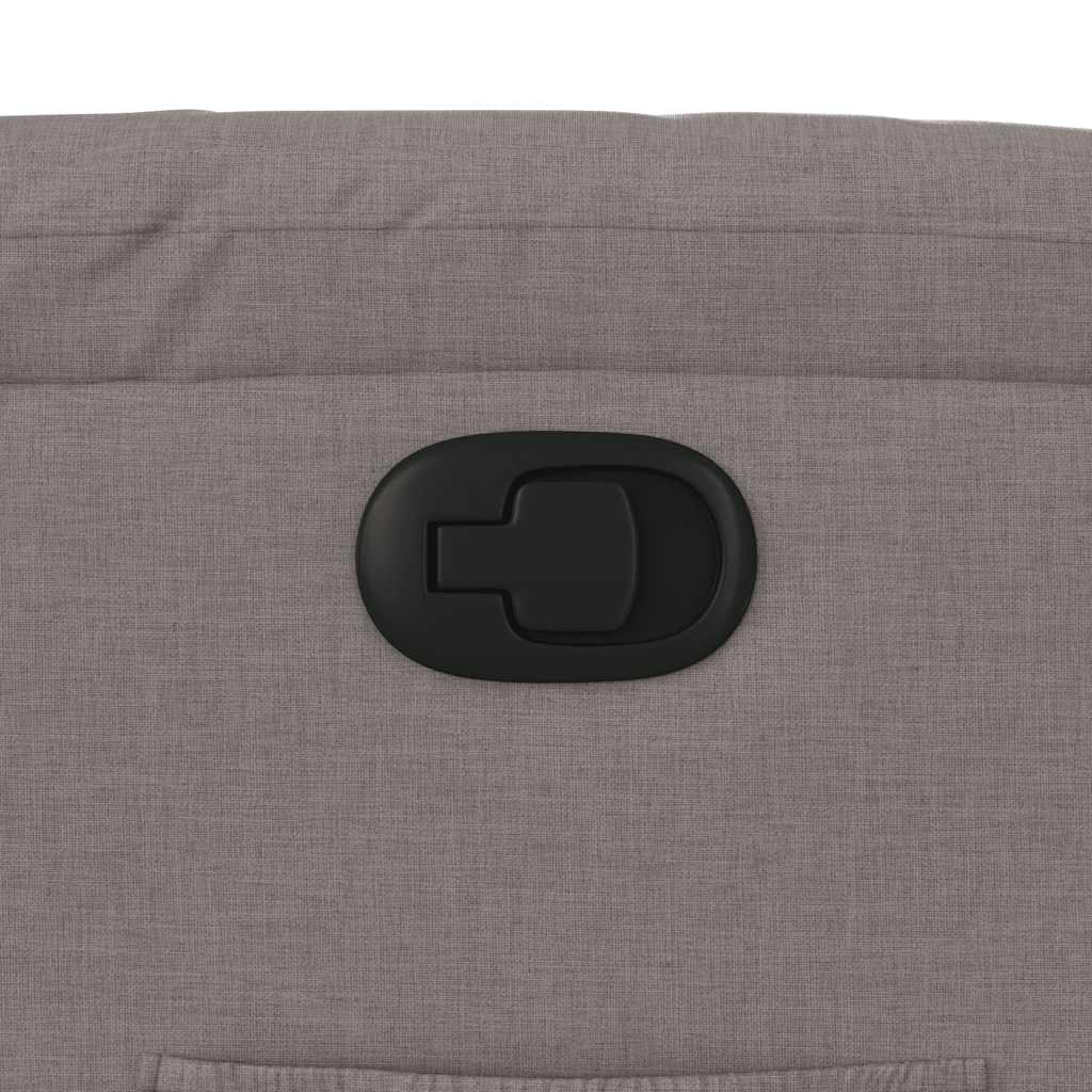 vidaXL Πολυθρόνα Ανακλινόμενη Taupe Υφασμάτινη