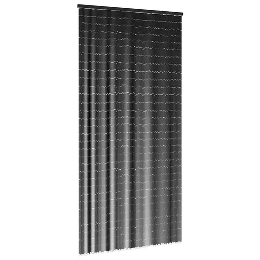 vidaXL Έντομο κουρτίνα πόρτας Σκούρο γκρι 90x220 cm Μπαμπού