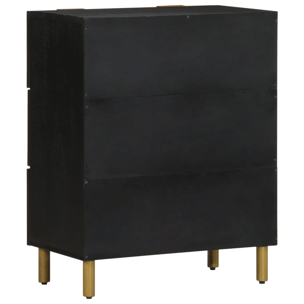 vidaXL Μπουφές Μαύρος 60x33x75 εκ. από Επεξεργασμένο Ξύλο